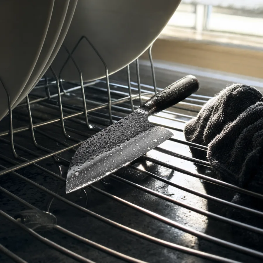 Customer photo: drying in the dish rack