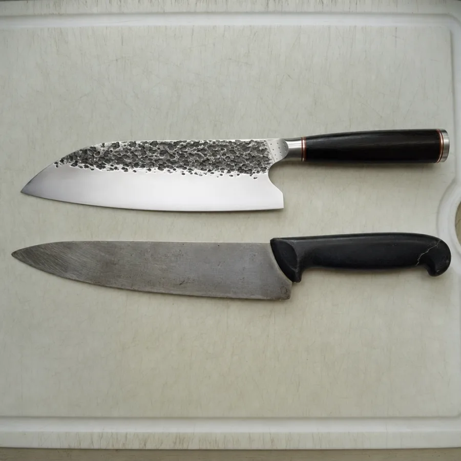 Customer photo: beside the old knife it replaced